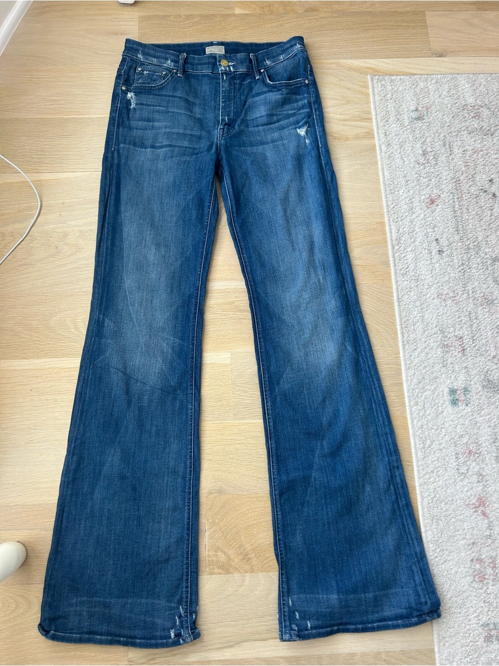 MOTHER Dark Blue Flare Jeans
